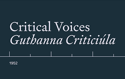 Critical Voices - Guthanna Criticiúla 2022