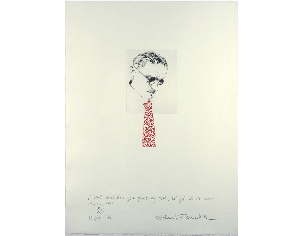 Micheal Farrell,  James Joyce's Tie (I don't mind how you paint my soul but get the tie correct) 1991. 