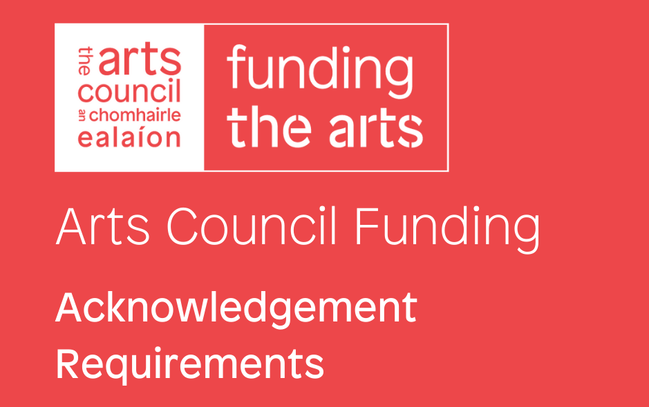 Acknowledging Arts Council Funding